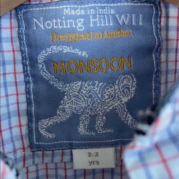 Monsoon Button Down Dress Shirt Toddler - Picture 7 of 14